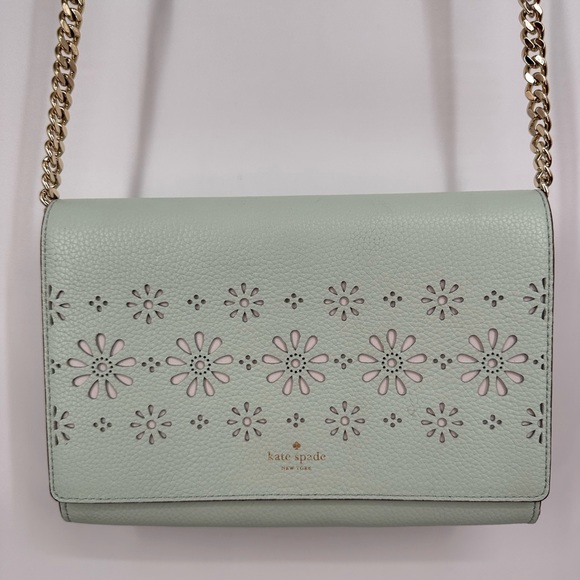 kate spade Handbags - Mint Laser Cut Kate Spade Crossbody Purse